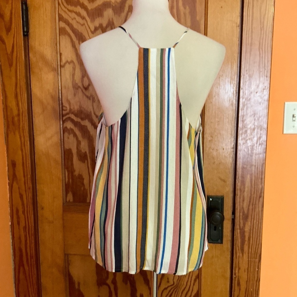 Style Rack Rainbow Striped Racer Back Tank top - Picture 10 of 11